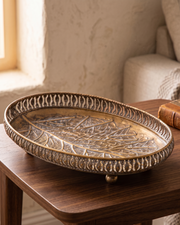 Vintage Birch Leaf Serving Tray - Small