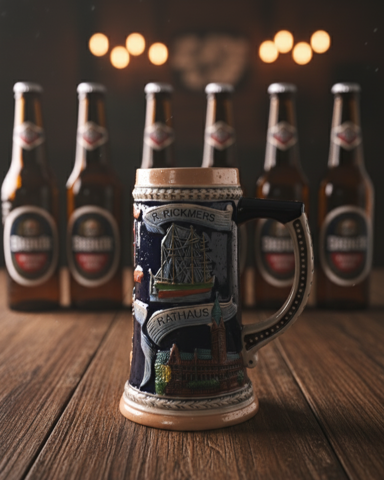 Rathaus Germany Vintage Stein Beer Mug 