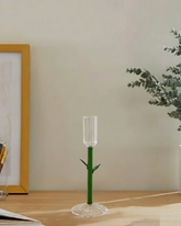 Botanical Stem Glass Candle Stand 