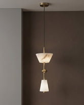 Dual Marble Drop Pendant Light 