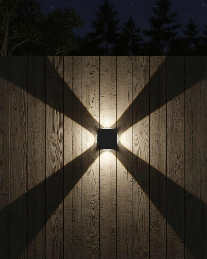Cross Glow Outdoor Wall Light 