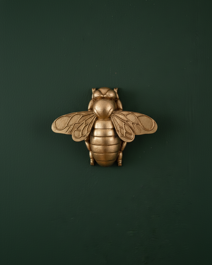 Golden Bee Decorative Wall Accent 