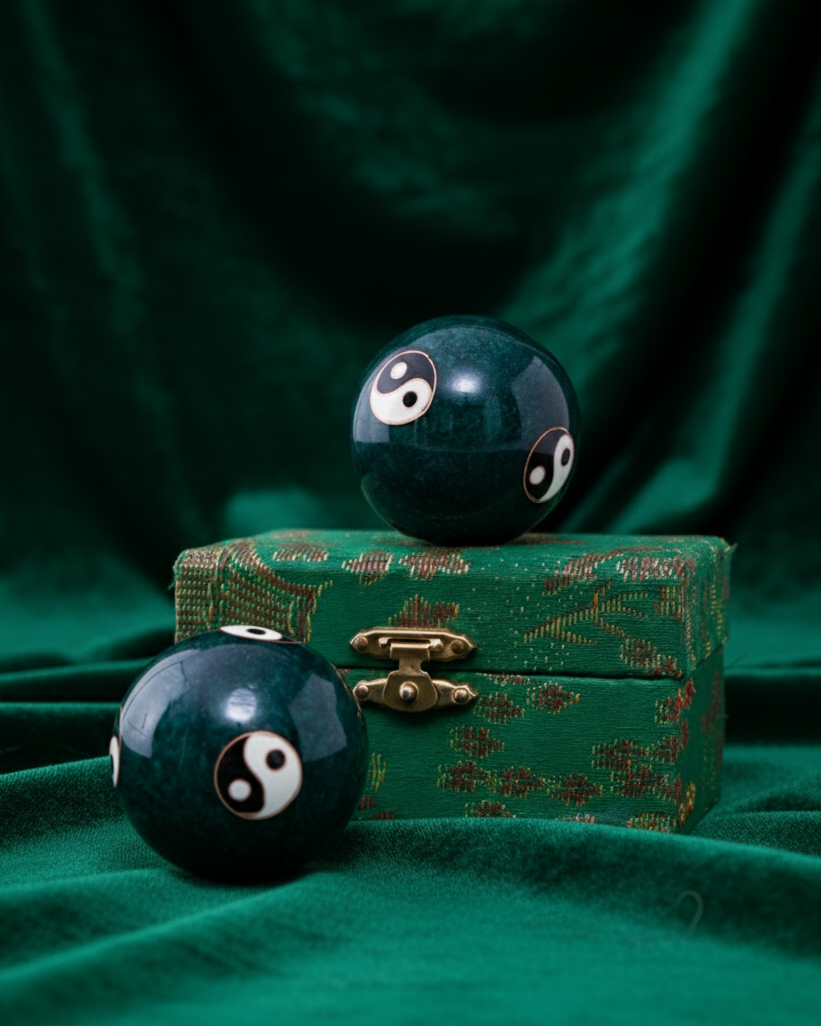 Yin Yang Harmony Decorative Music Ball - Green 