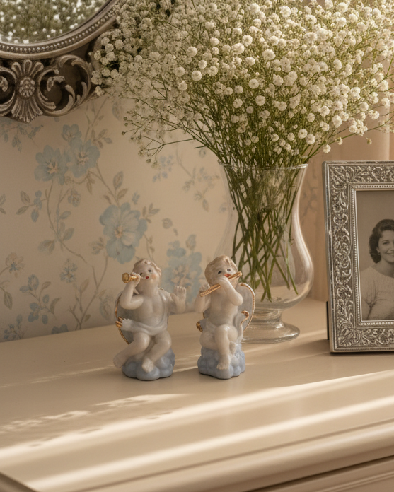 Heavenly Harmony Angle Cherub - Set Of 2 