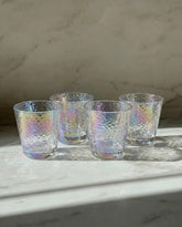 Hammered Texture Short Glass - Set Of 4 