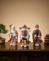'The Three Star Gods' Porcelain Sculptures, Set of 3 - Small 