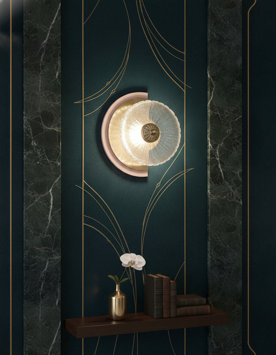 Modern Designer Glass Wall Light 