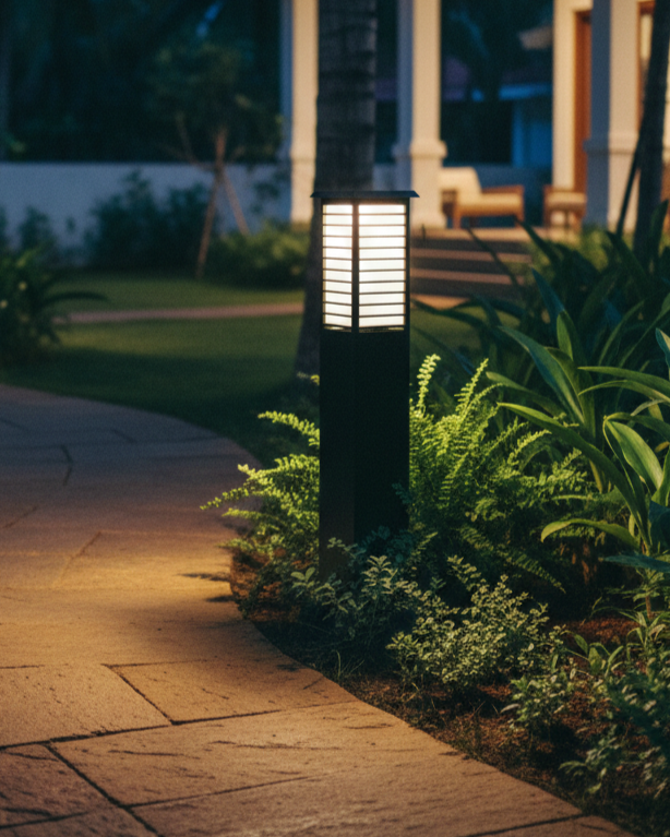 Tall Panel Garden Bollard 
