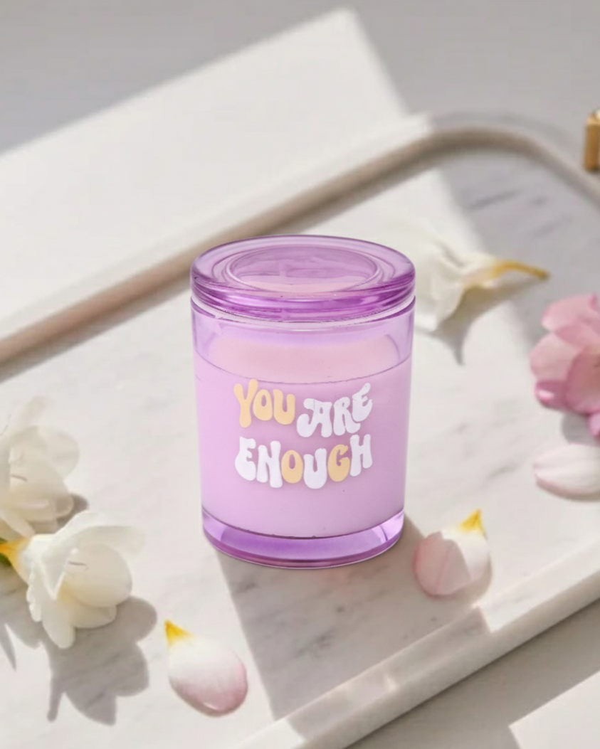 You Are Enough Aroma Candle - Purple 