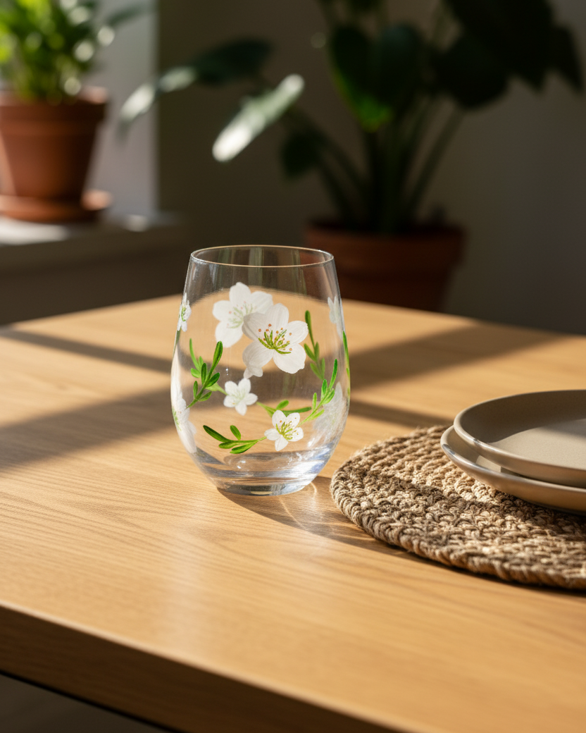 Blossom Serenity Drinking Glass - Set Of 6 