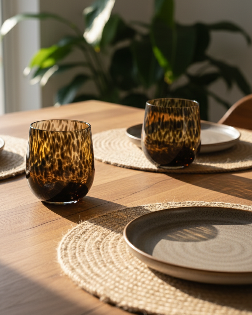 Golden Smoke Luxe Drinking glass - Set Of 6 