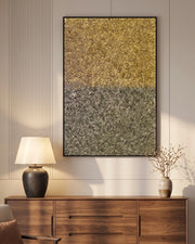 Gilded Divide 3D Abstract Oil Painting
