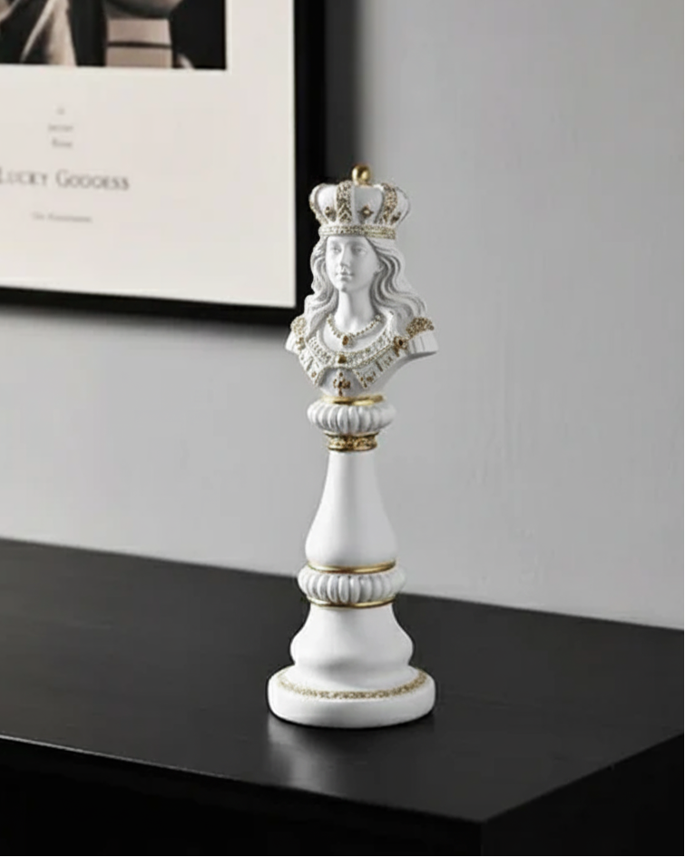 Queen Oversized Chess Piece - White 