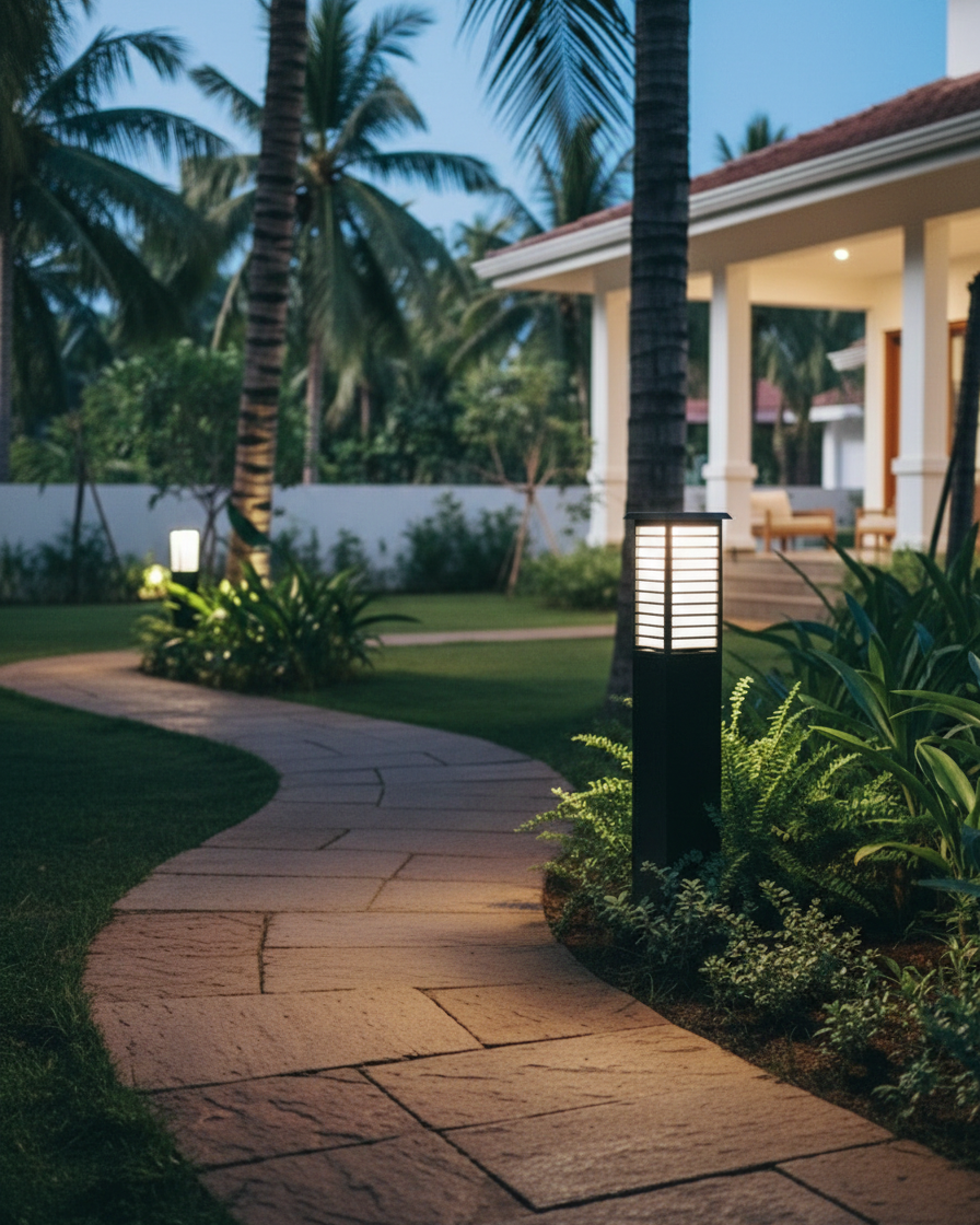 Tall Panel Garden Bollard 