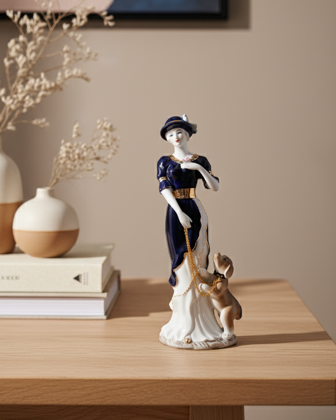 Golden Stroll - Fine Porcelain Figurine 
