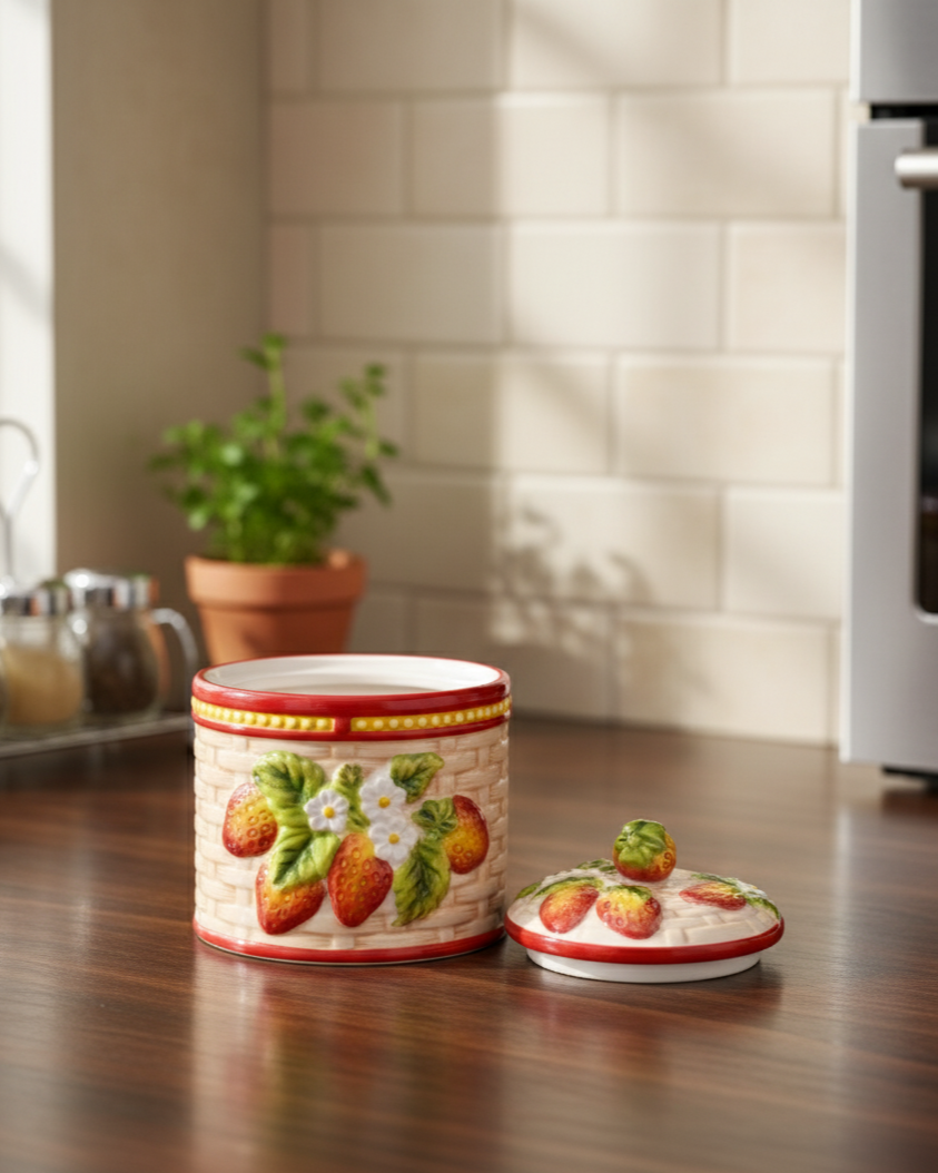 Strawberry Bliss Kitchen Canister 