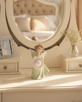 Graceful Angel with Hat - Fine Porcelain Figurine 