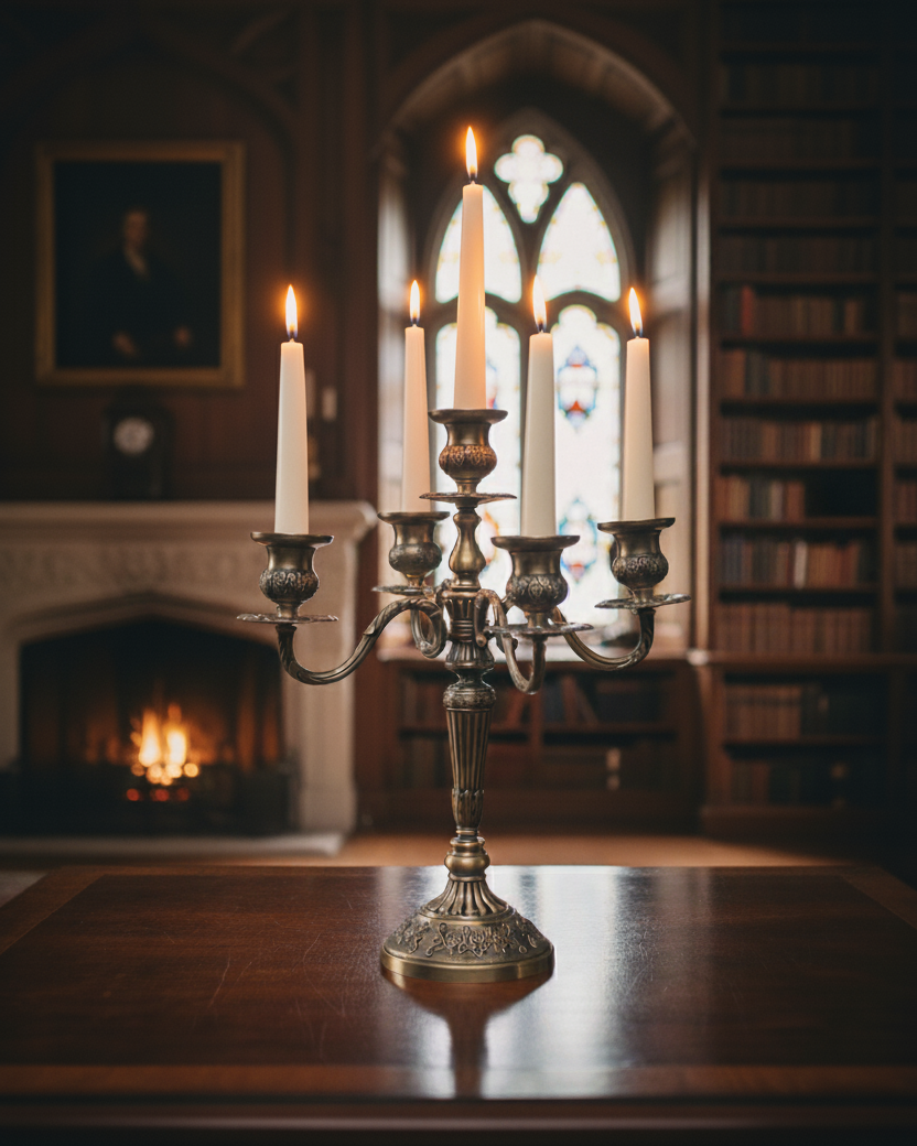Antique Grace 5-Arm Candelabra - 35 CM 