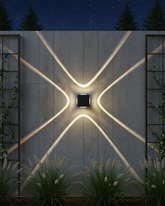 Cross Glow Outdoor Wall Light 