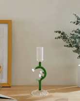 Botanical Stem Glass Candle Stand 