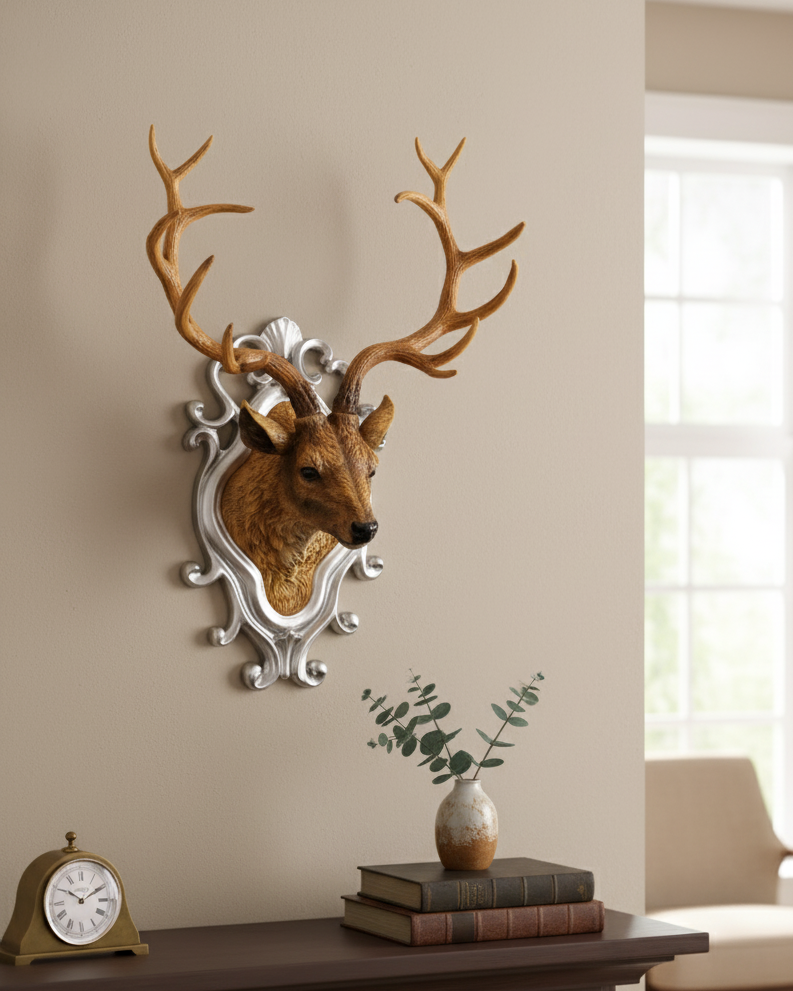 Regal Reindeer Antler Wall Accent 