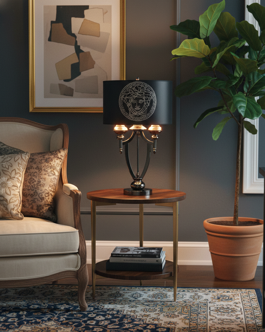 Noir Emblem Luxury Table Lamp 