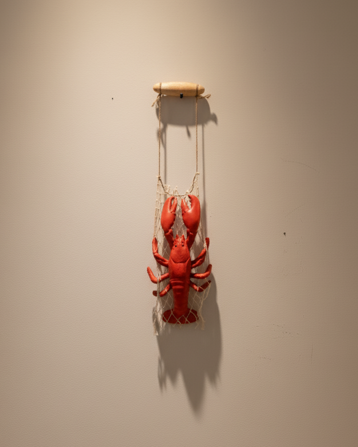 Lobster With Net Wall Decoration - Small 