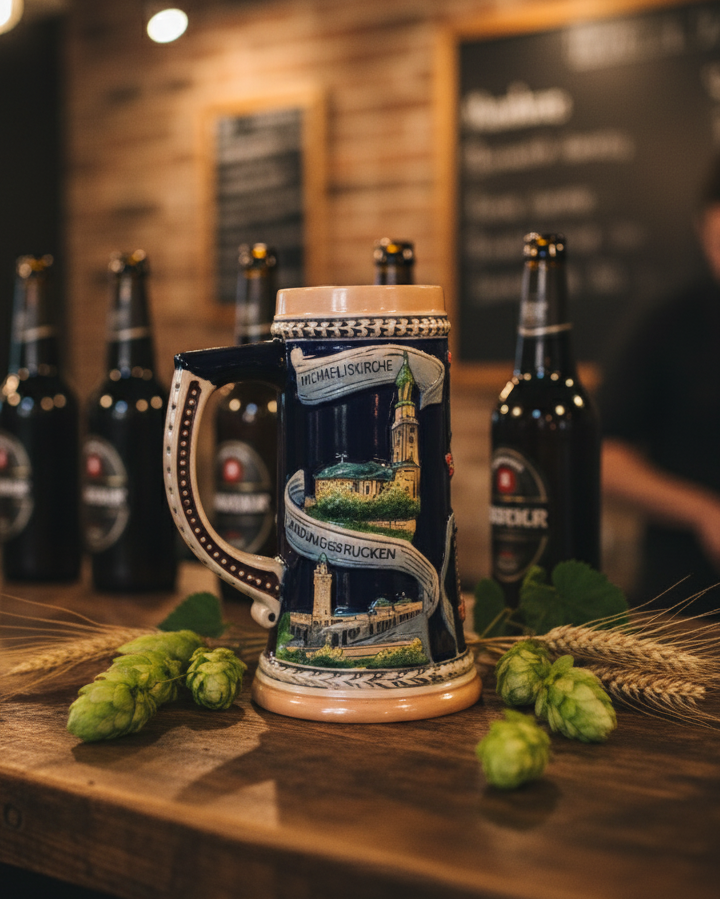 Rathaus Germany Vintage Stein Beer Mug 