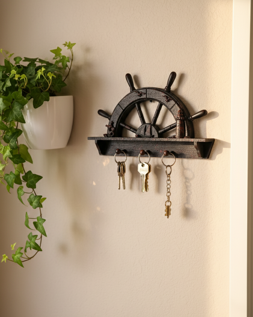 Captain's Wheel Key Holder 