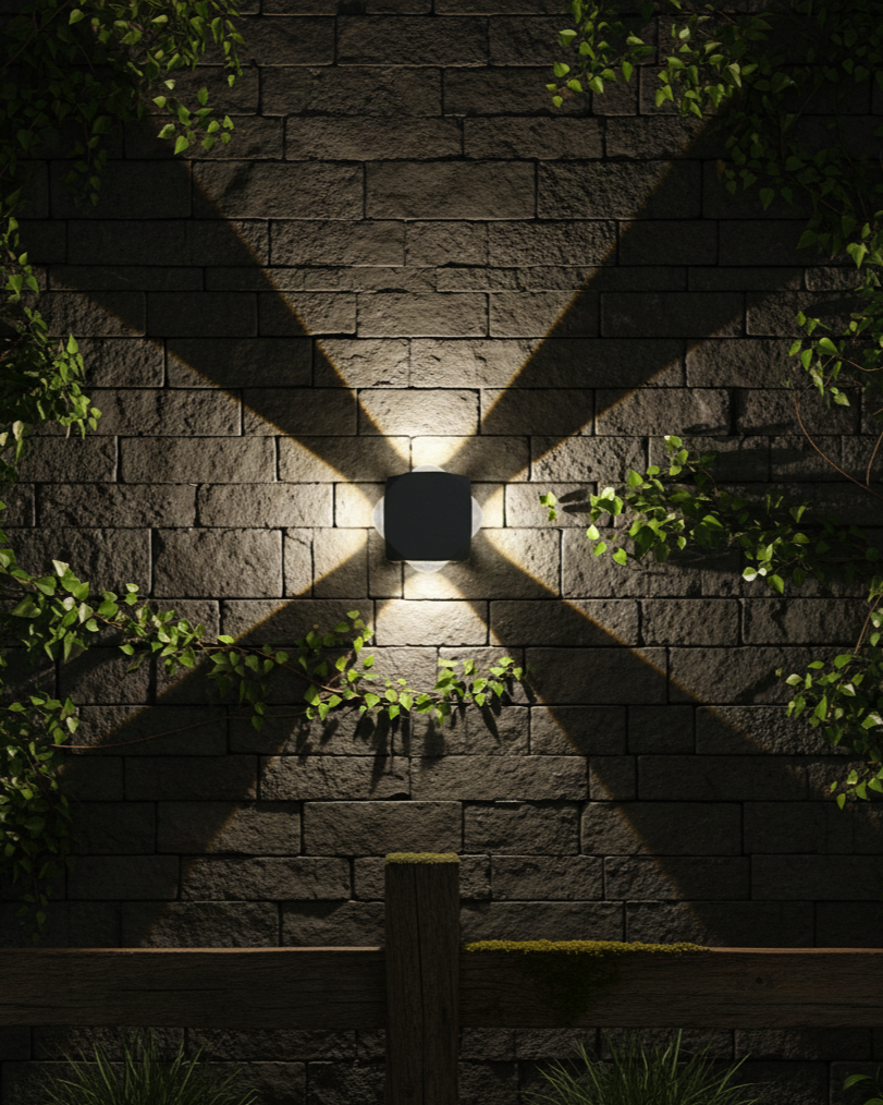 Cross Glow Outdoor Wall Light 