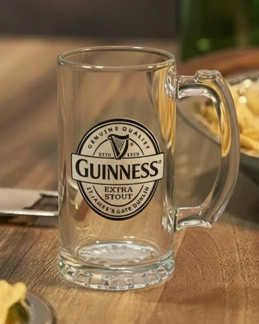Classic Guinness Glass Beer Mug - Set Of 2 