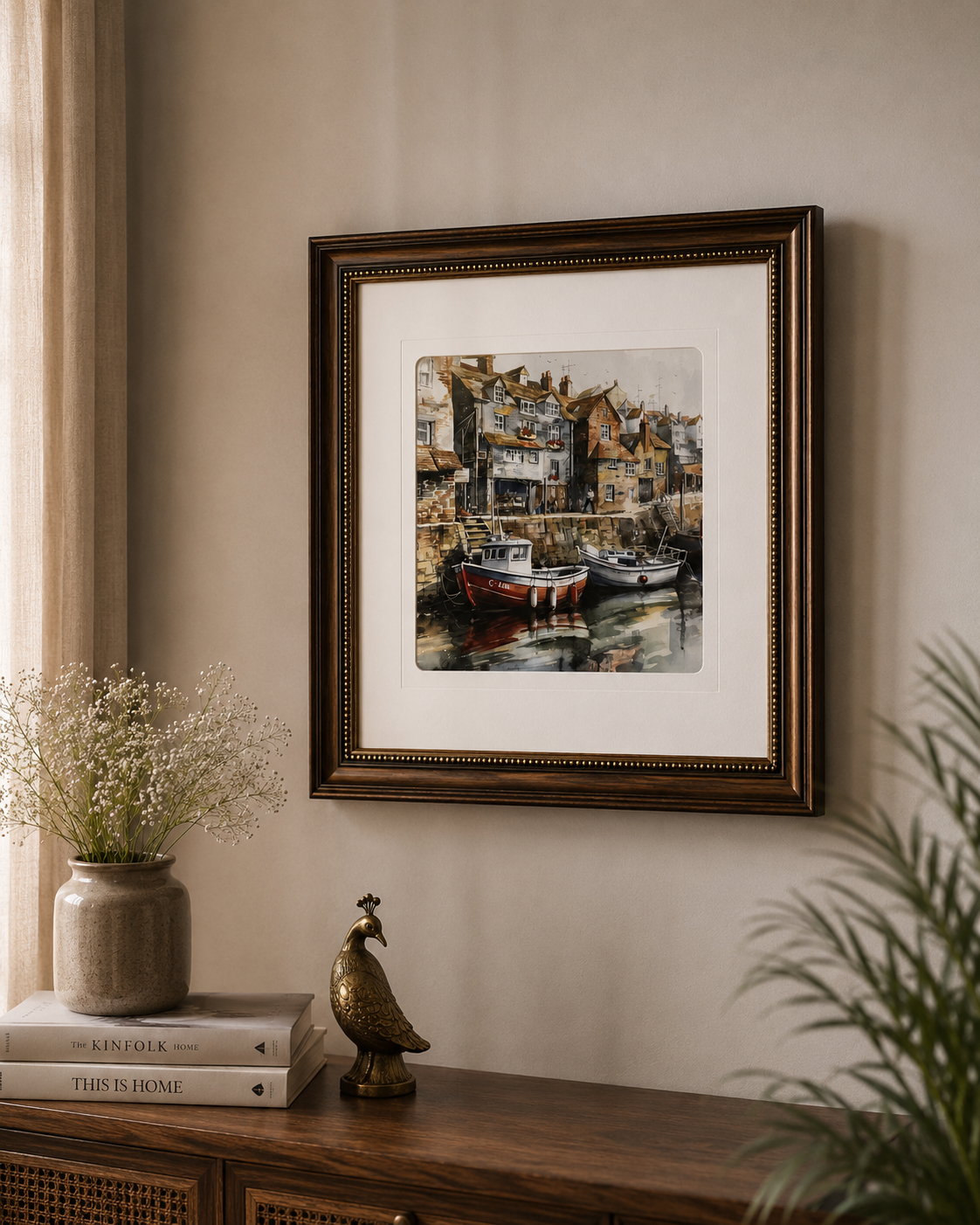 Riverside Old Town Print "25x25" Inches 