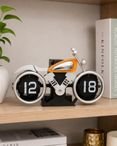 Racer Wheel Flip Clock - Yellow 