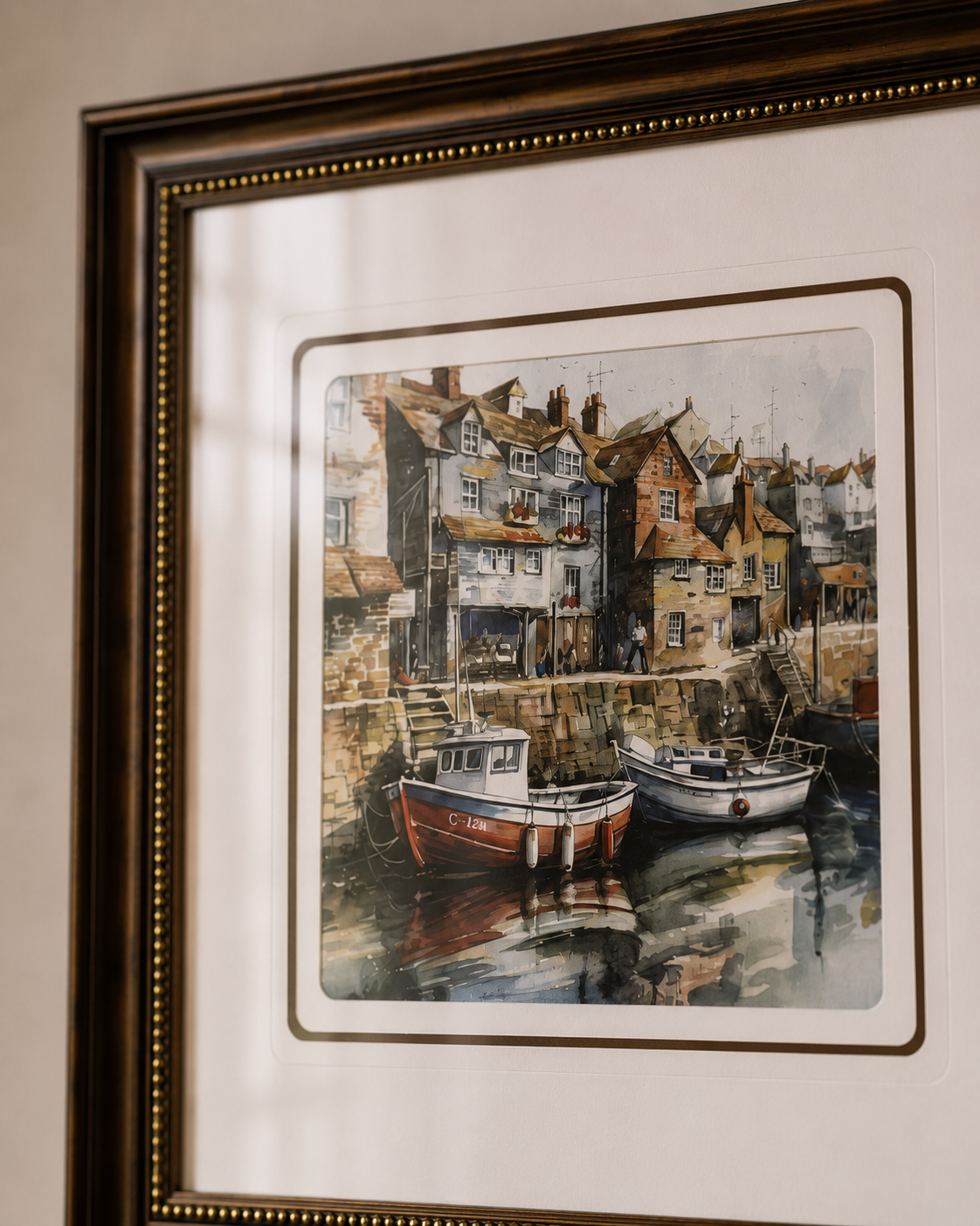 Riverside Old Town Print "25x25" Inches 