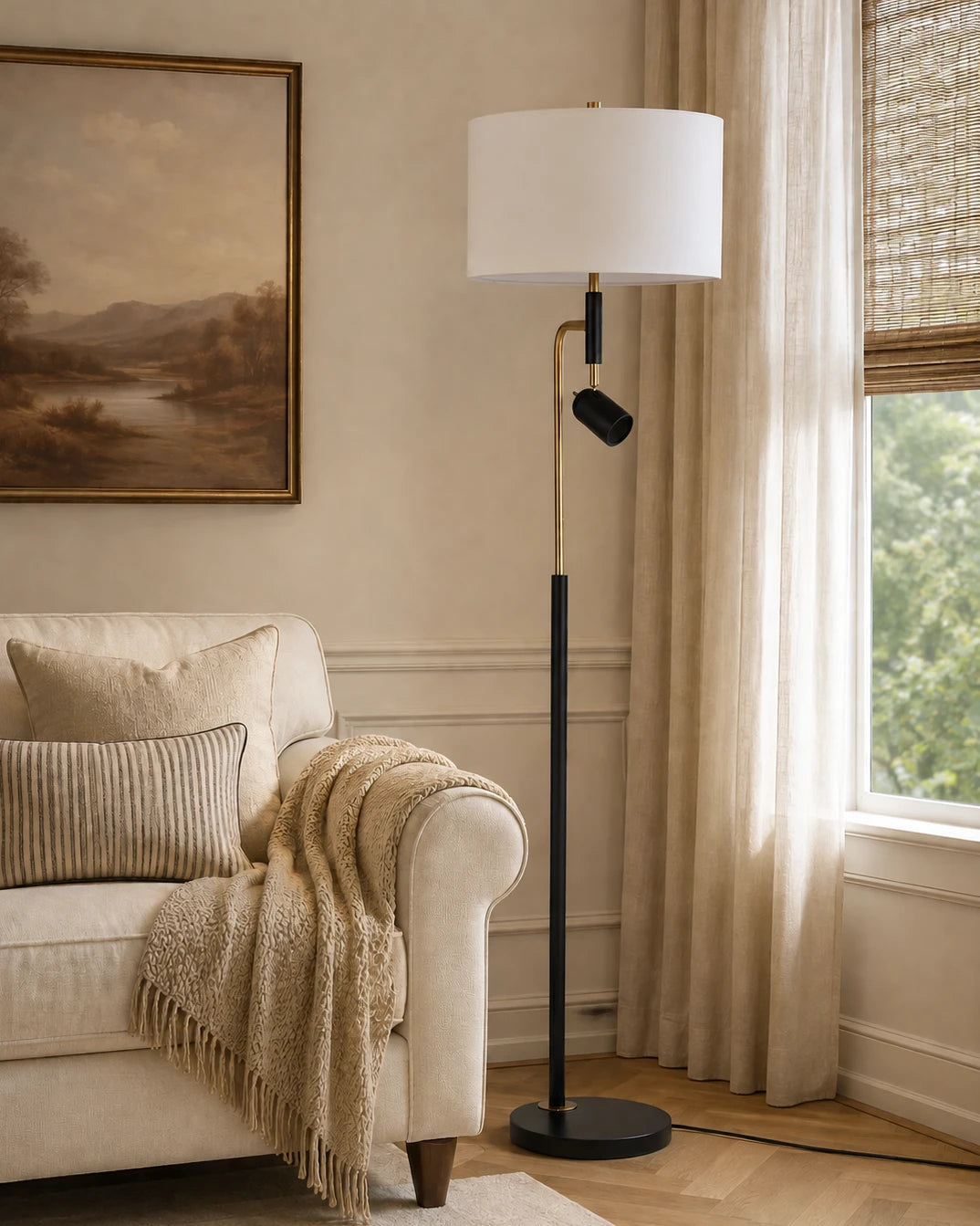 The Meridian Dual-Glow Floor Lamp 