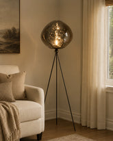 The Molten Tripod Floor Lamp - Smoke 