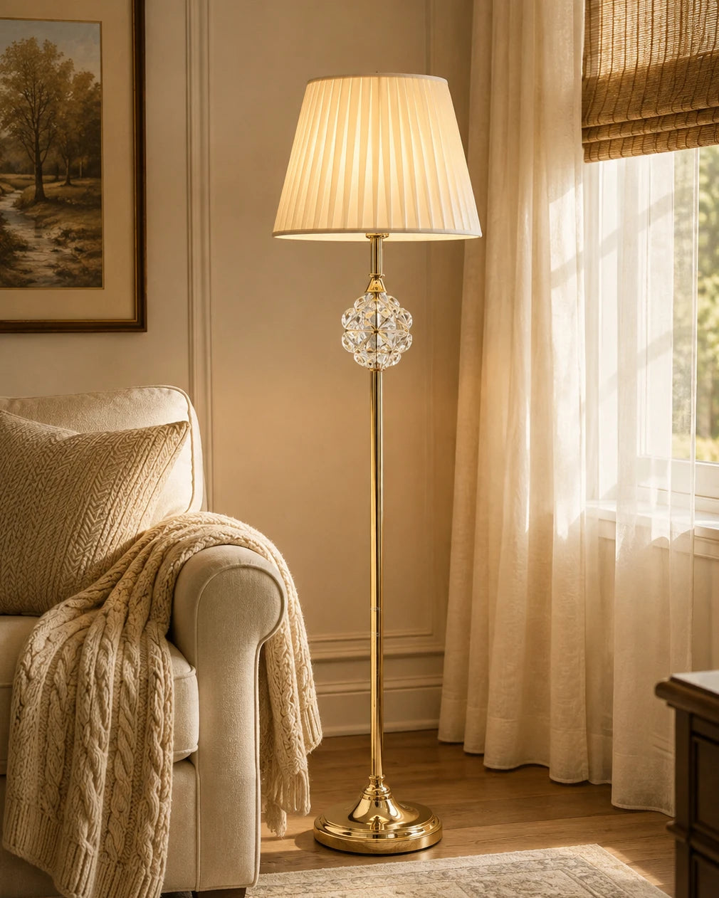 Royal Classic Crystal Floor Lamp 