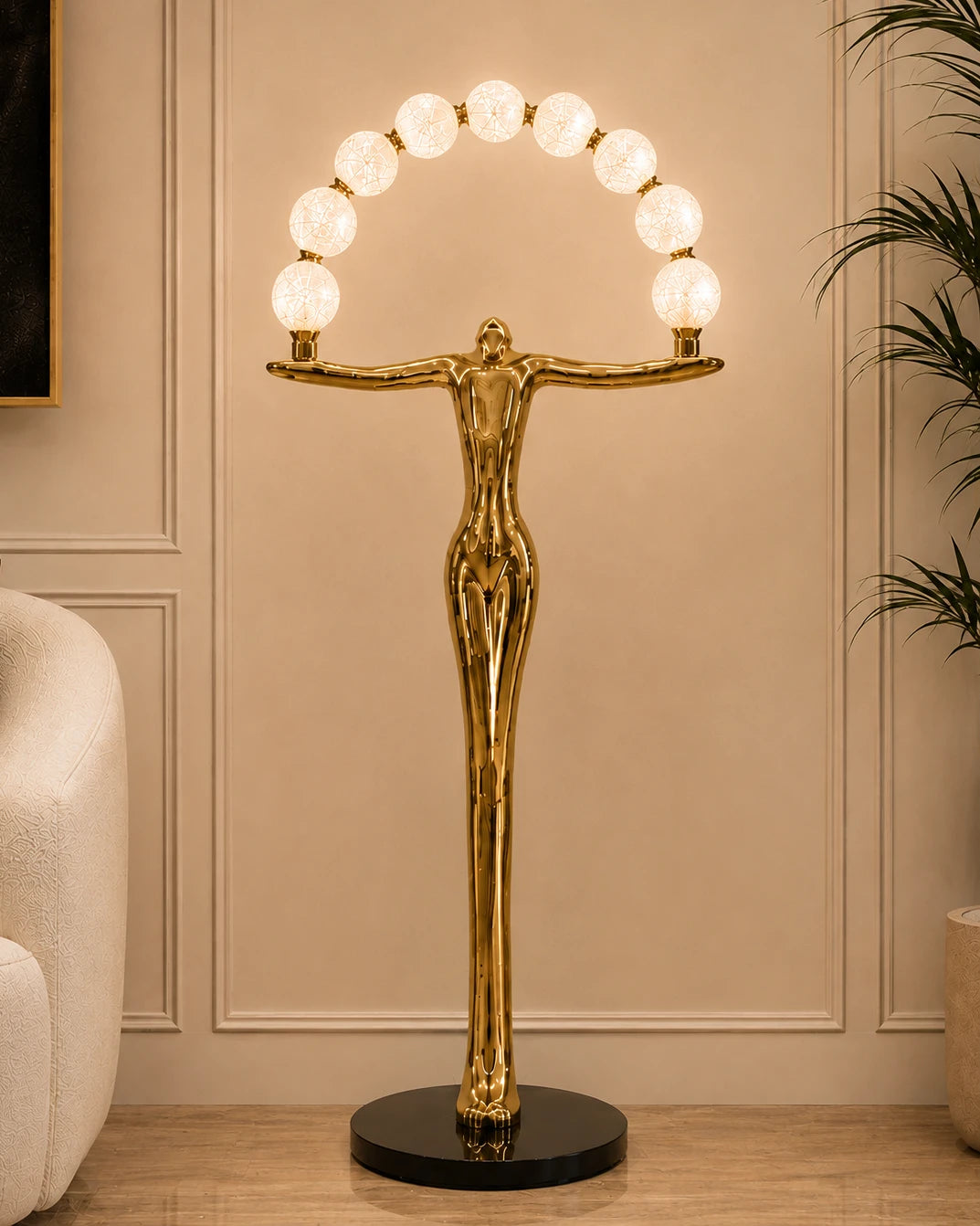Celestial Arch Lamp - Gold 