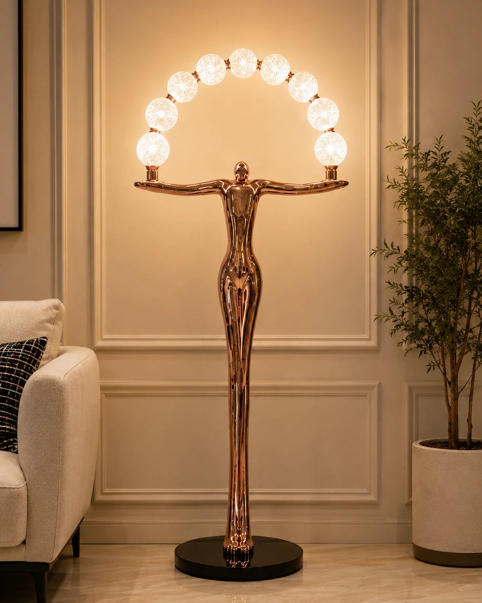 Celestial Arch Lamp - Rose Gold 