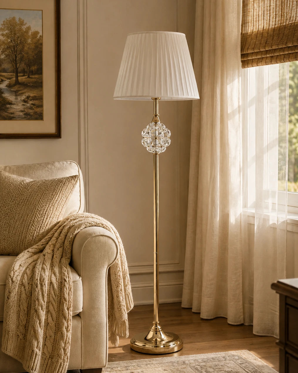 Royal Classic Crystal Floor Lamp 