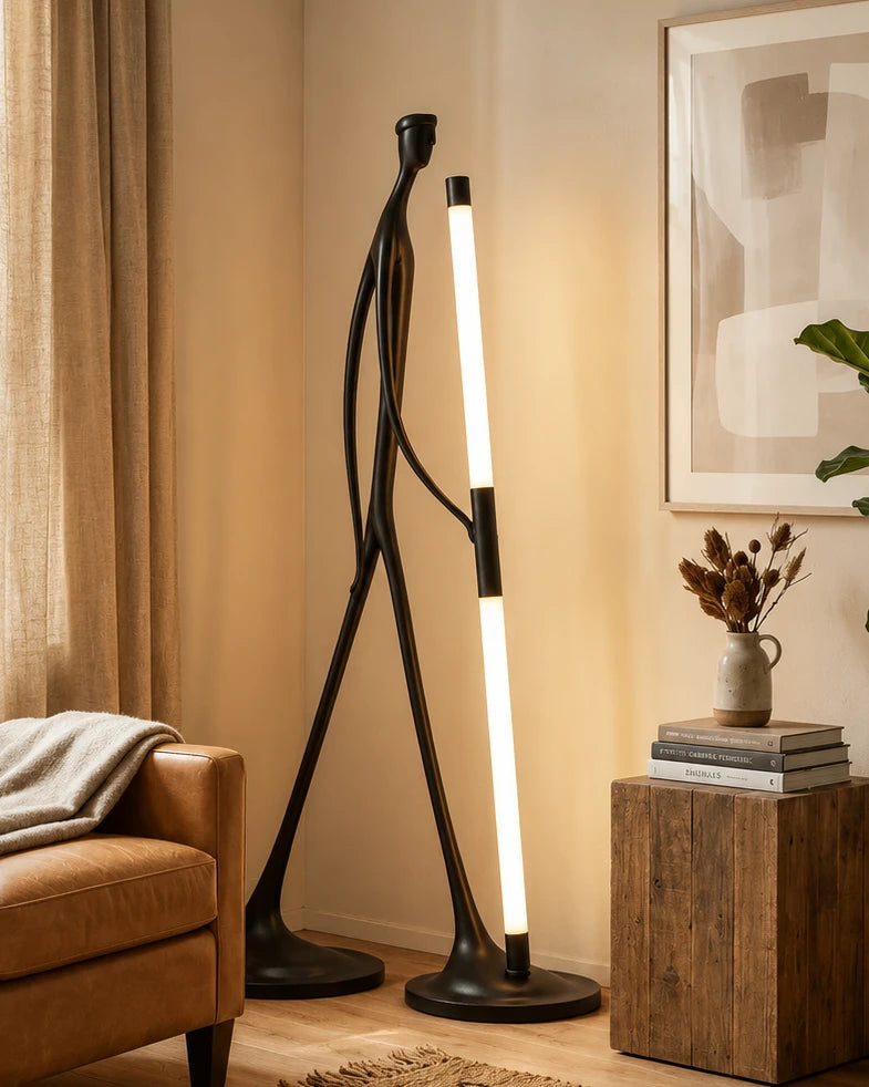 Striding Silhouette Floor Lamp 