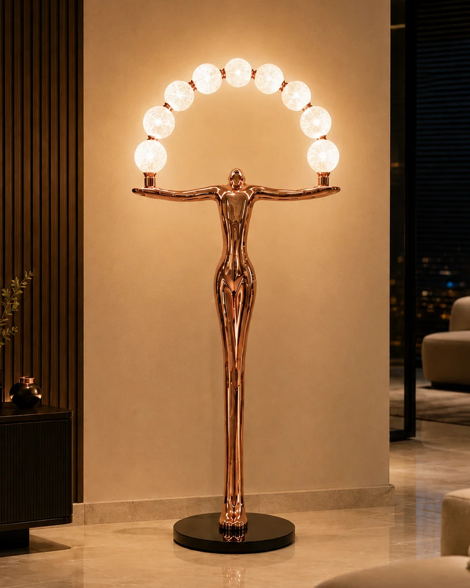 Celestial Arch Lamp - Rose Gold 