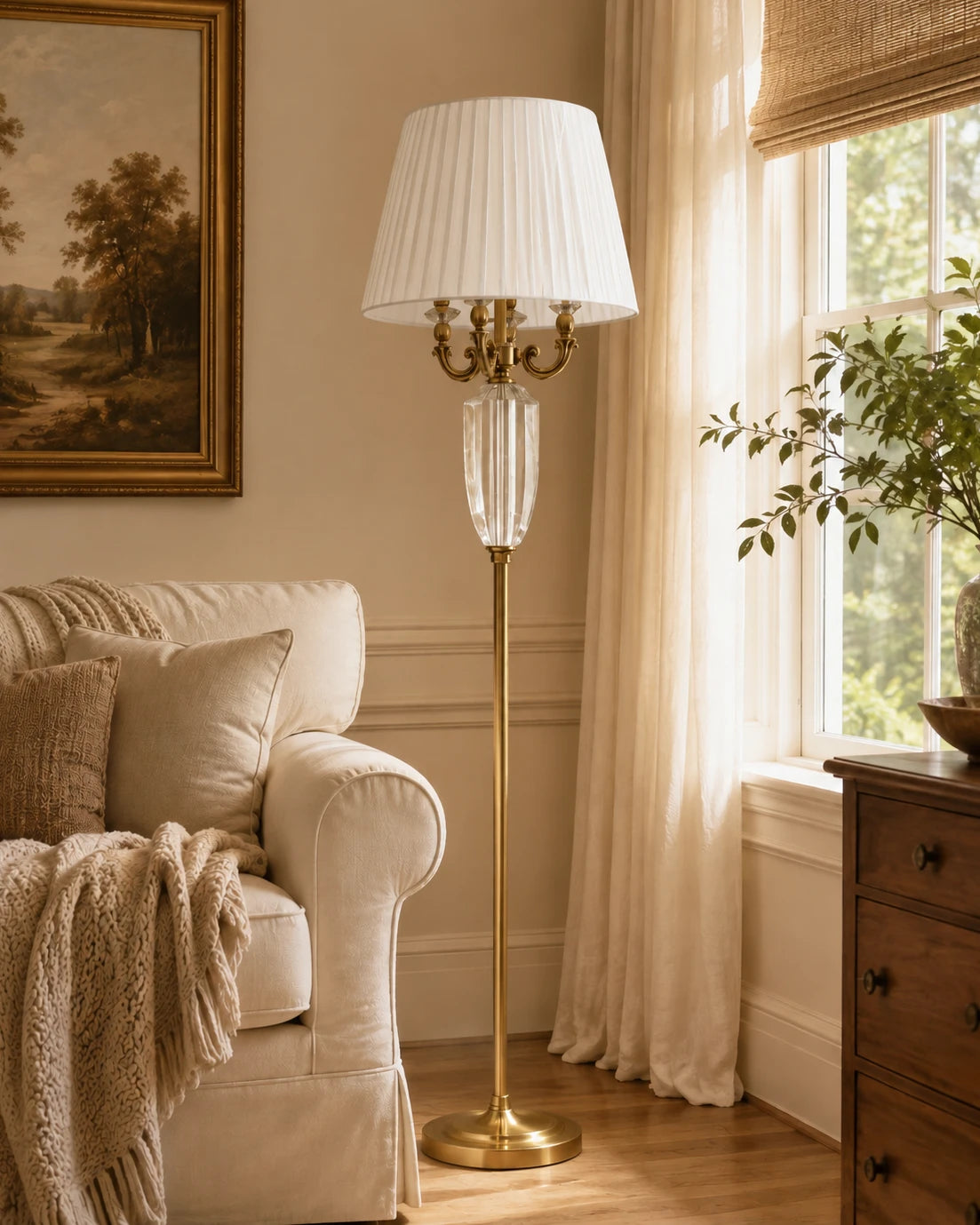Royal Classic Crystal Floor Lamp 