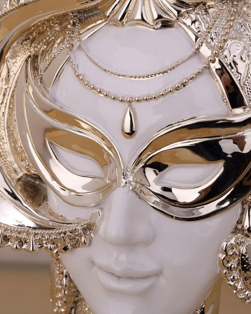 Regal Venetian Mask Decorative Figurine 