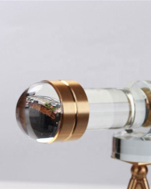 Crystal Telescope Decorative Showpiece 