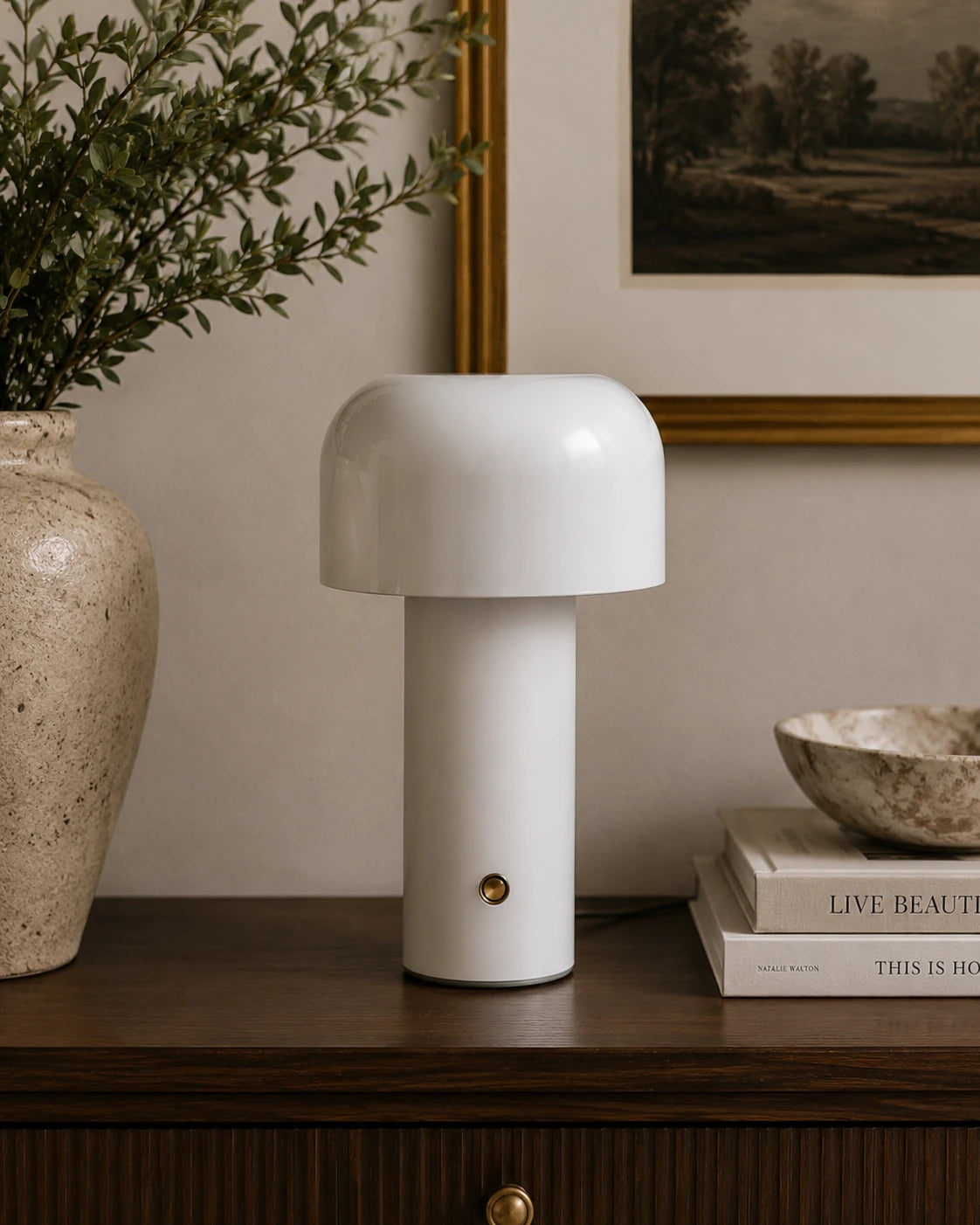 Nordic Glow Table Lamp - White 
