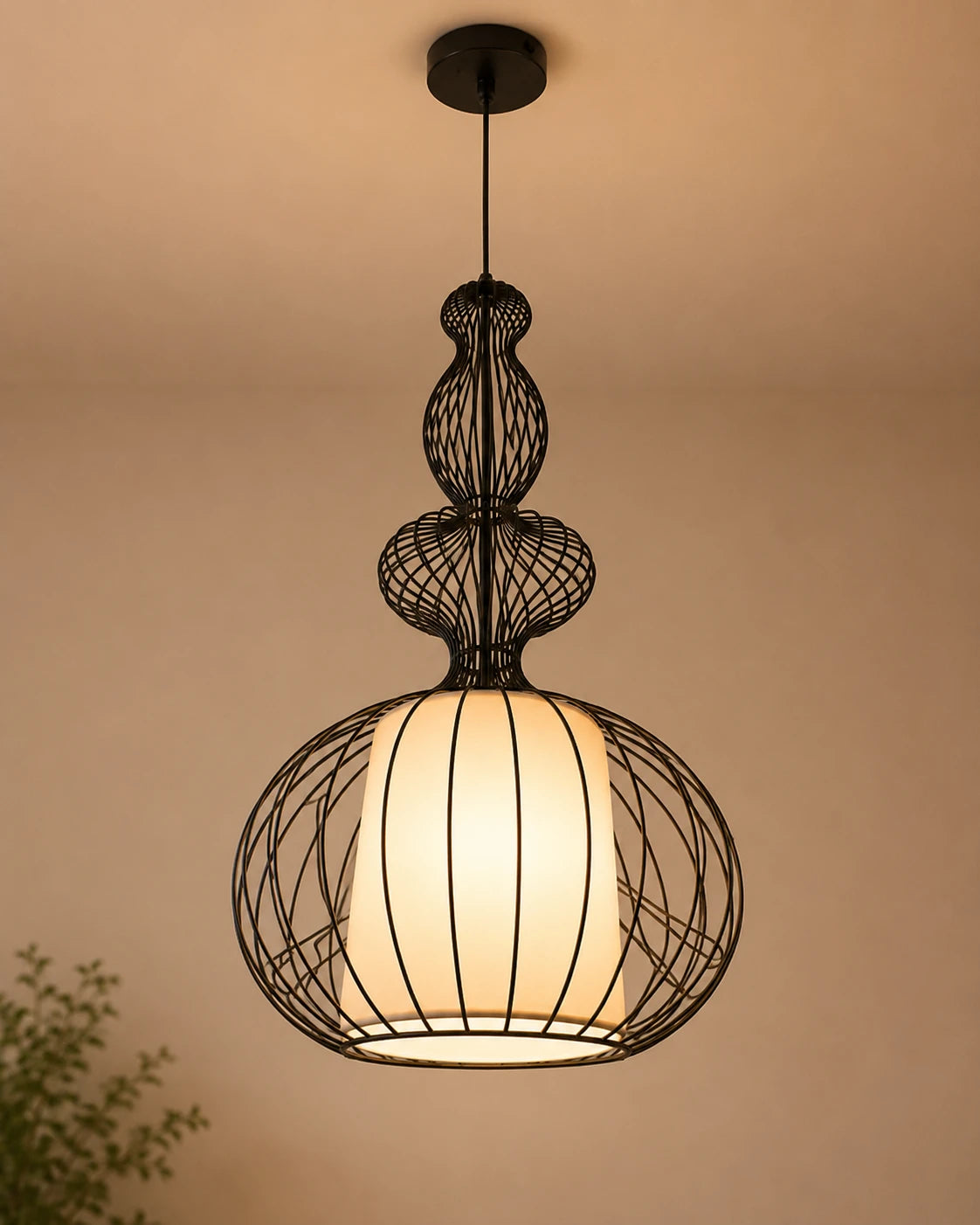 Sculpted Cage Pendant Light 