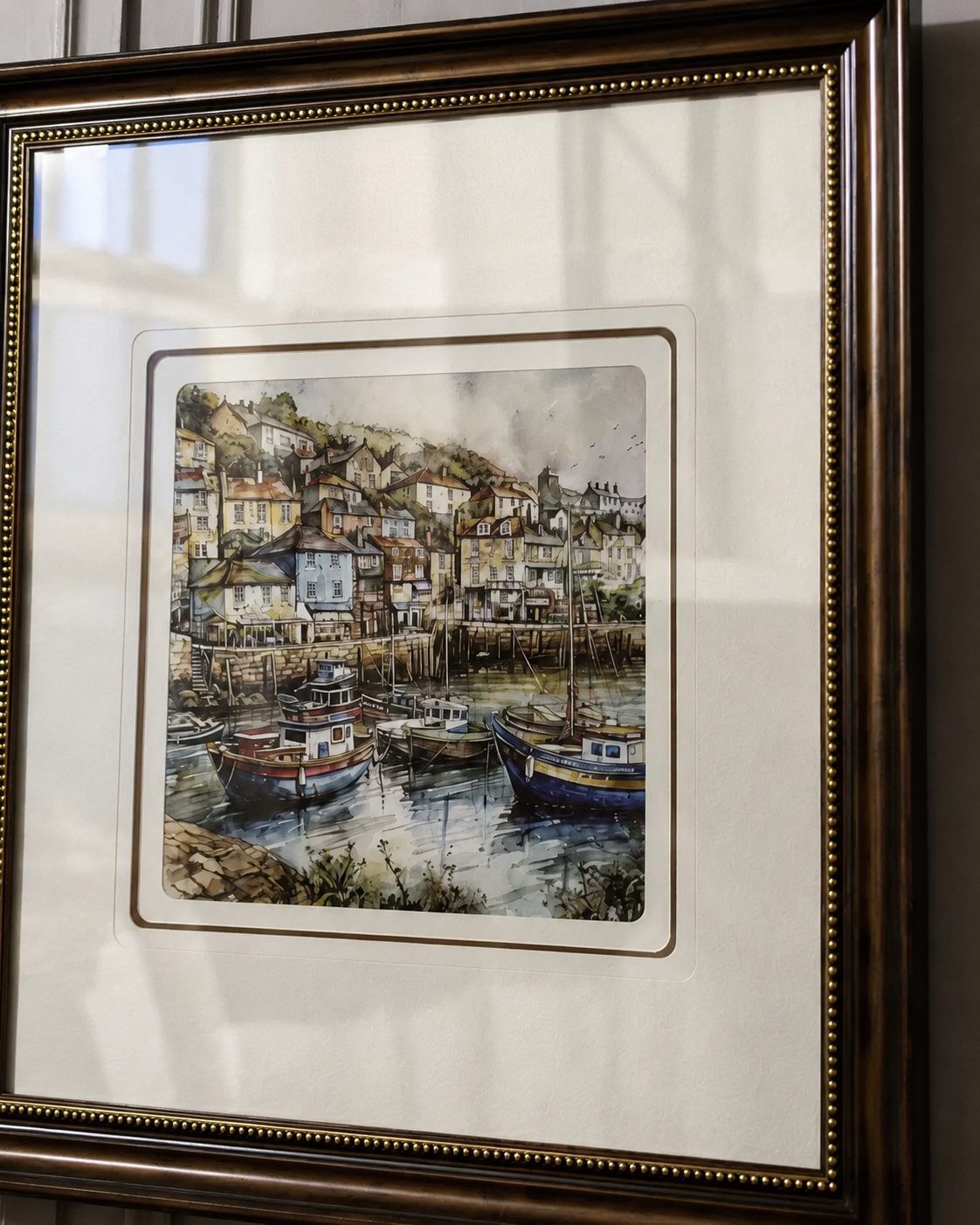 Riverside Old Town Print "25x25" Inches 