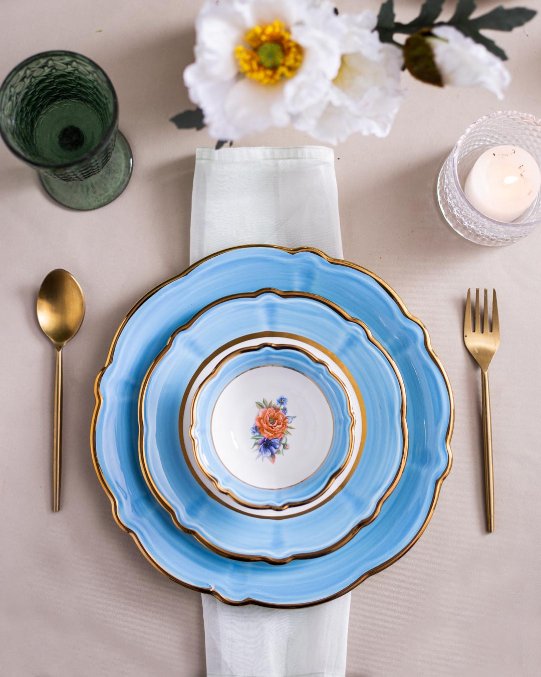 Cerulean Dinner Plate - Blue