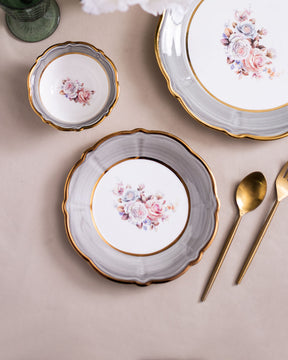 Celeste Quarter Plate - Grey